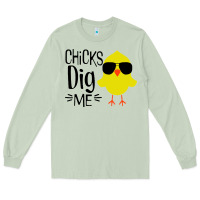 Matcha kids chick dig me christian Long Sleeve Tee - artisFamous
