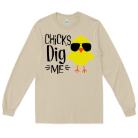 Mushroom kids chick dig me christian Long Sleeve Tee - artisFamous