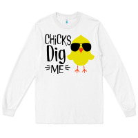 White kids chick dig me christian Long Sleeve Tee - artisFamous