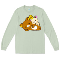 Matcha rilakkuma rila head shirt Long Sleeve Tee - artisFamous