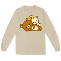 Mushroom rilakkuma rila head shirt Long Sleeve Tee - artisFamous