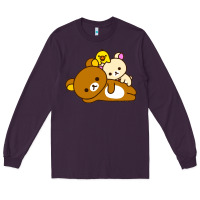 Plum rilakkuma rila head shirt Long Sleeve Tee - artisFamous