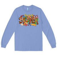 Colony Blue basketball sister Long Sleeve Tee - CowhideDigitalArt