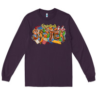 Plum basketball sister Long Sleeve Tee - CowhideDigitalArt