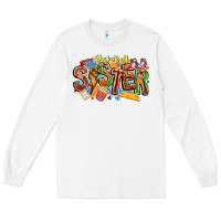 White basketball sister Long Sleeve Tee - CowhideDigitalArt