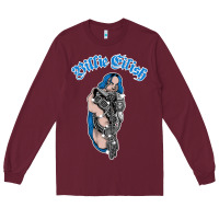 Burgundy b.i.l.l.i.e  e i.li.s.h  official  bling  t shirt Long Sleeve Tee - artisFamous