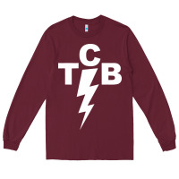 Burgundy taking care of business rock n roll Long Sleeve Tee - artisFamous