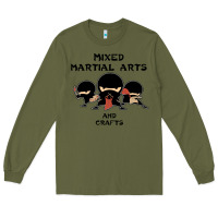 Army Green mixed martial arts and crafts Long Sleeve Tee - artisFamous