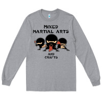Heather Grey mixed martial arts and crafts Long Sleeve Tee - artisFamous