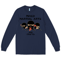 Navy mixed martial arts and crafts Long Sleeve Tee - artisFamous