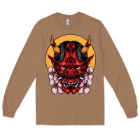 Toasted Coconut demon oni mask Long Sleeve Tee - artisFamous