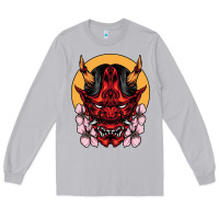 Moon Dust demon oni mask Long Sleeve Tee - artisFamous