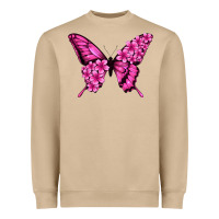 Mushroom floral pink butterfly Heavyweight Sweatshirt - Jasminsmagicworld