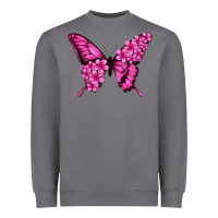 Storm floral pink butterfly Heavyweight Sweatshirt - Jasminsmagicworld