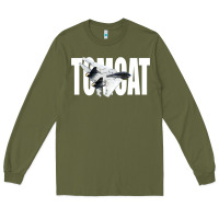 Army Green f 14 tomcat f14 navy jet fighter plane tshirt pilot t shirt Long Sleeve Tee - artisFamous