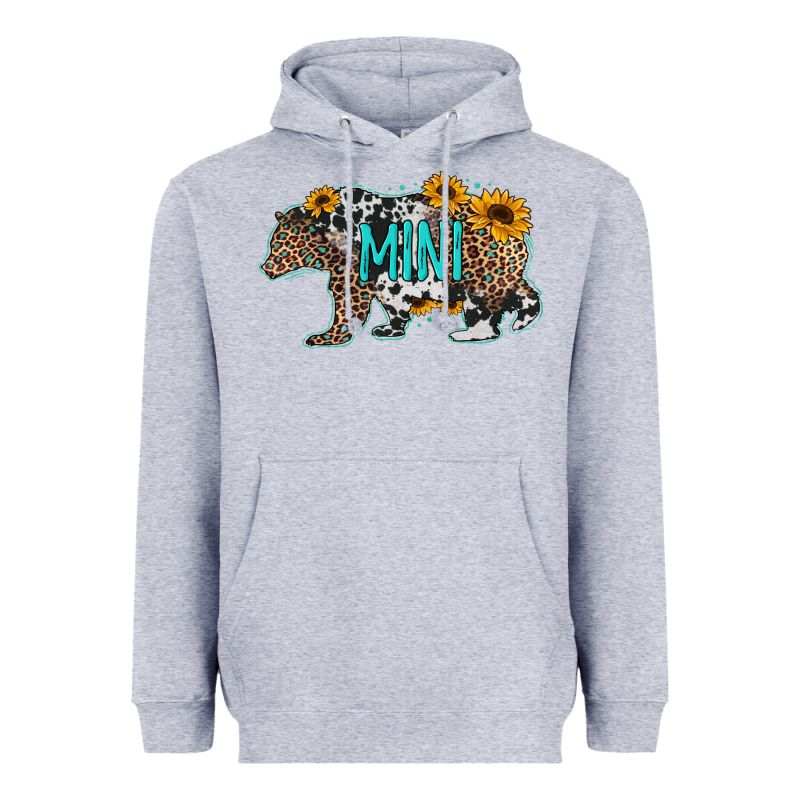 Baby Bear Mini Sunflowers Leopard Cowhide Mother's Day Heavyweight Hoodie by Jasminsmagicworld | Teevron