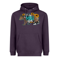 Plum baby bear mini sunflowers leopard cowhide mother's day Heavyweight Hoodie - Jasminsmagicworld