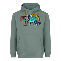 Sage baby bear mini sunflowers leopard cowhide mother's day Heavyweight Hoodie - Jasminsmagicworld