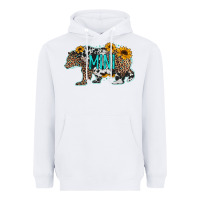 White baby bear mini sunflowers leopard cowhide mother's day Heavyweight Hoodie - Jasminsmagicworld