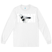 White f 14 tomcat f14 navy jet fighter plane tshirt pilot t shirt Long Sleeve Tee - artisFamous