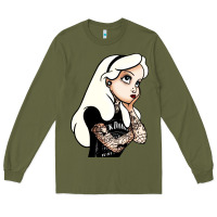 Army Green alice in wonderland Long Sleeve Tee - artisFamous