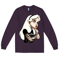 Plum alice in wonderland Long Sleeve Tee - artisFamous