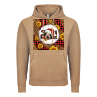 Vintage Coffee joy christmas cow Vintage Hoodie - LillyAllenDesigns