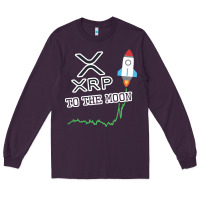 Plum xrp to the moon Long Sleeve Tee - artisFamous