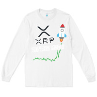 White xrp to the moon Long Sleeve Tee - artisFamous