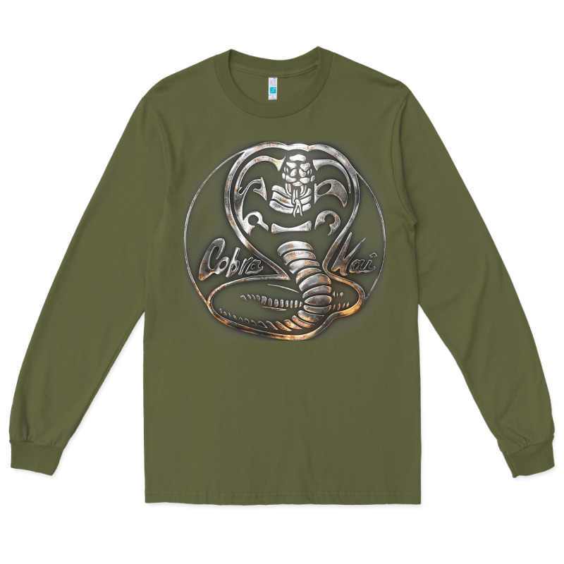 Cobra K.a.i Rusted Steel Snake Lo Go Graphic T Shirt Long Sleeve Tee by artisFamous | Teevron