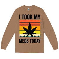 Toasted Coconut i took my meds today Long Sleeve Tee - artisFamous