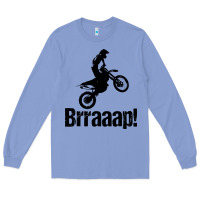 Colony Blue brraaap funny dirt bike Long Sleeve Tee - artisFamous