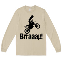 Mushroom brraaap funny dirt bike Long Sleeve Tee - artisFamous