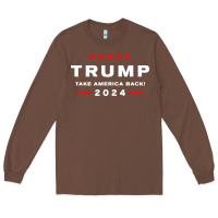 Chestnut donald trump 2024 take america Long Sleeve Tee - artisFamous