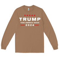 Toasted Coconut donald trump 2024 take america Long Sleeve Tee - artisFamous