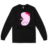 Black hello kidney Long Sleeve Tee - artisFamous