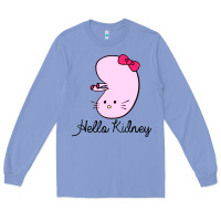 Colony Blue hello kidney Long Sleeve Tee - artisFamous