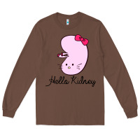 Chestnut hello kidney Long Sleeve Tee - artisFamous