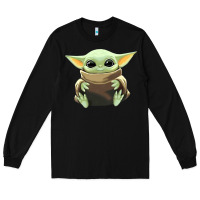 Black baby yoda Long Sleeve Tee - artisFamous