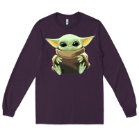 Plum baby yoda Long Sleeve Tee - artisFamous