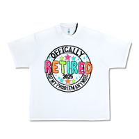 White Officially Retired 2025 not my problem anymore Urban Heavy Tee - CowhideDigitalArt