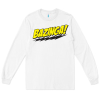 White Bazinga! Long Sleeve Tee - artisFamous