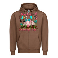 Chestnut i'll get over it i just need to be dramatic first Zipper Hoodie - RanaPortraitStore
