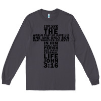 Smoke John 3:16 Bible Verse Cool Christian Church Shirts Christianity Long Sleeve Tee - artisFamous