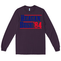 Plum reagan bush '84 Long Sleeve Tee - artisFamous