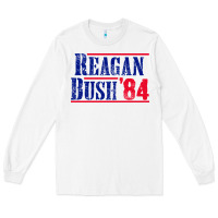 White reagan bush '84 Long Sleeve Tee - artisFamous