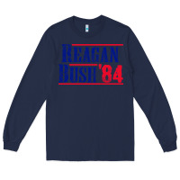 Navy reagan bush '84 Long Sleeve Tee - artisFamous
