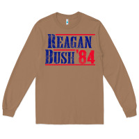 Toasted Coconut reagan bush '84 Long Sleeve Tee - artisFamous