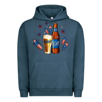 Pigment Midnight Navy Just Here For The Light Urban Hoodie - Jasminsmagicworld