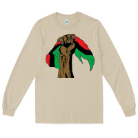 Mushroom black power african license Long Sleeve Tee - artisFamous